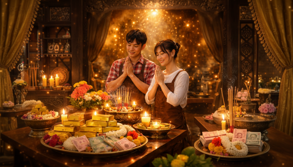 บูชา 9 สิ่งศักดิ์สิทธิ์ เสริมโชคลาภ การเงิน และการค้าขาย ตามความเชื่อ